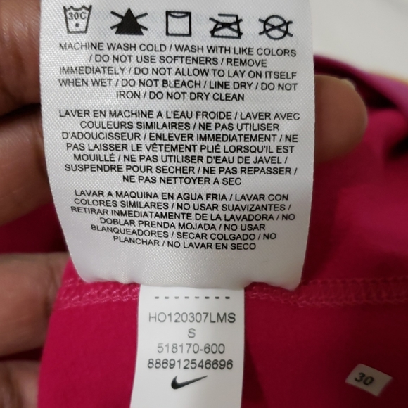 Girls Nike Dri-Fit Pink Leggings - Picture 8 of 8